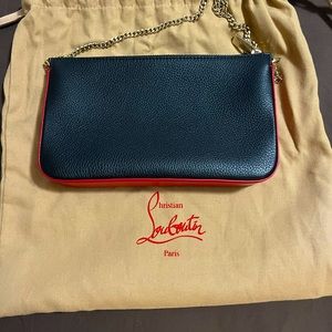 Christian Louboutin small black clutch